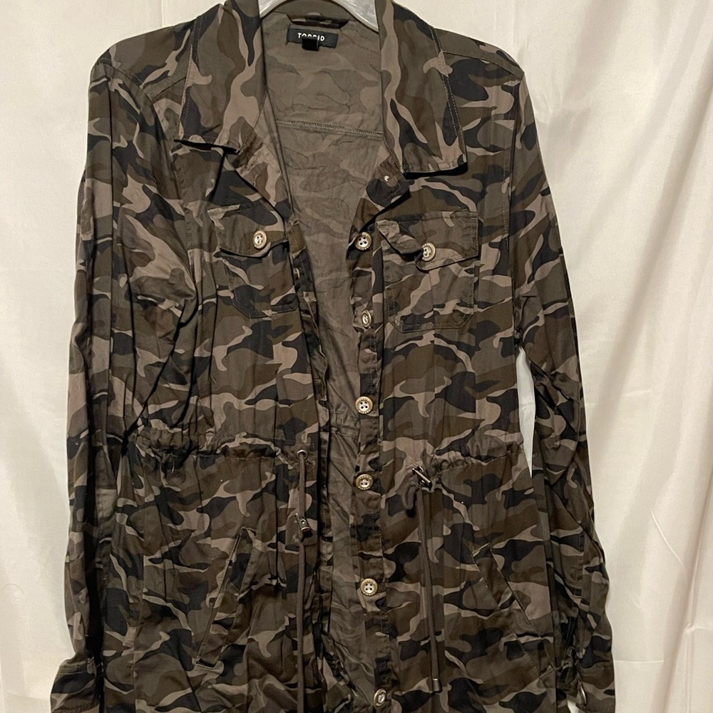 Torrid camo Shacket